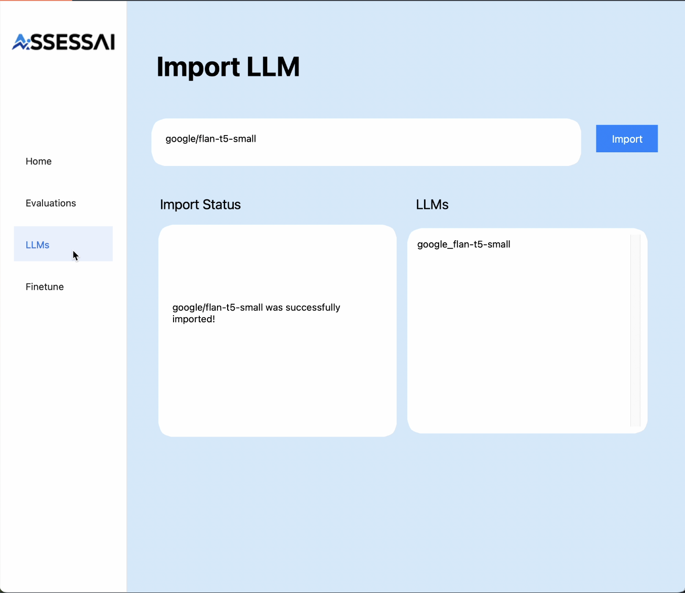 AssessAI Interface